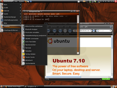 Ubuntu 7.10 Screenshot